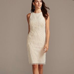 Beaded Rehearsal Dinner Dress